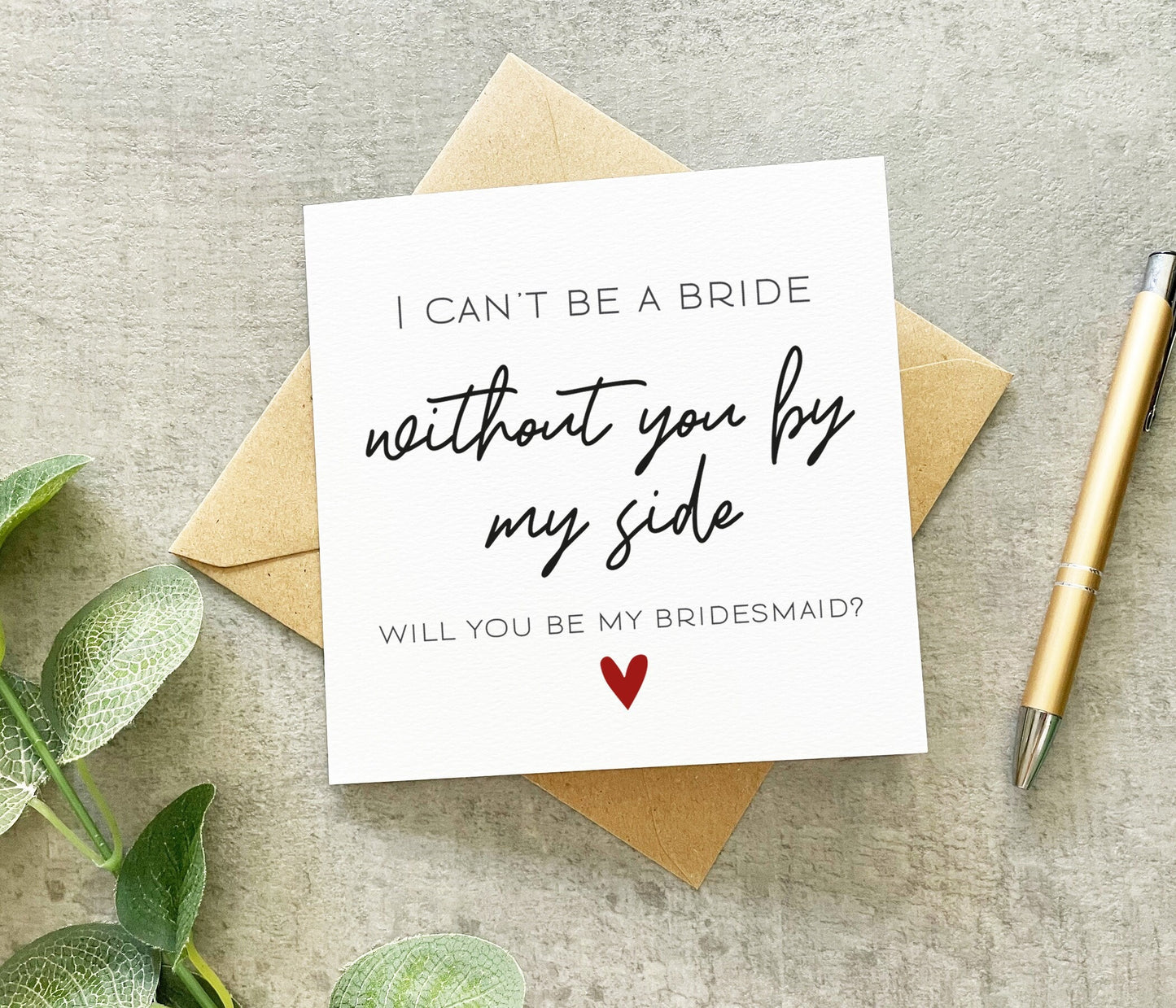 Bridesmaid Proposal By My Side Card