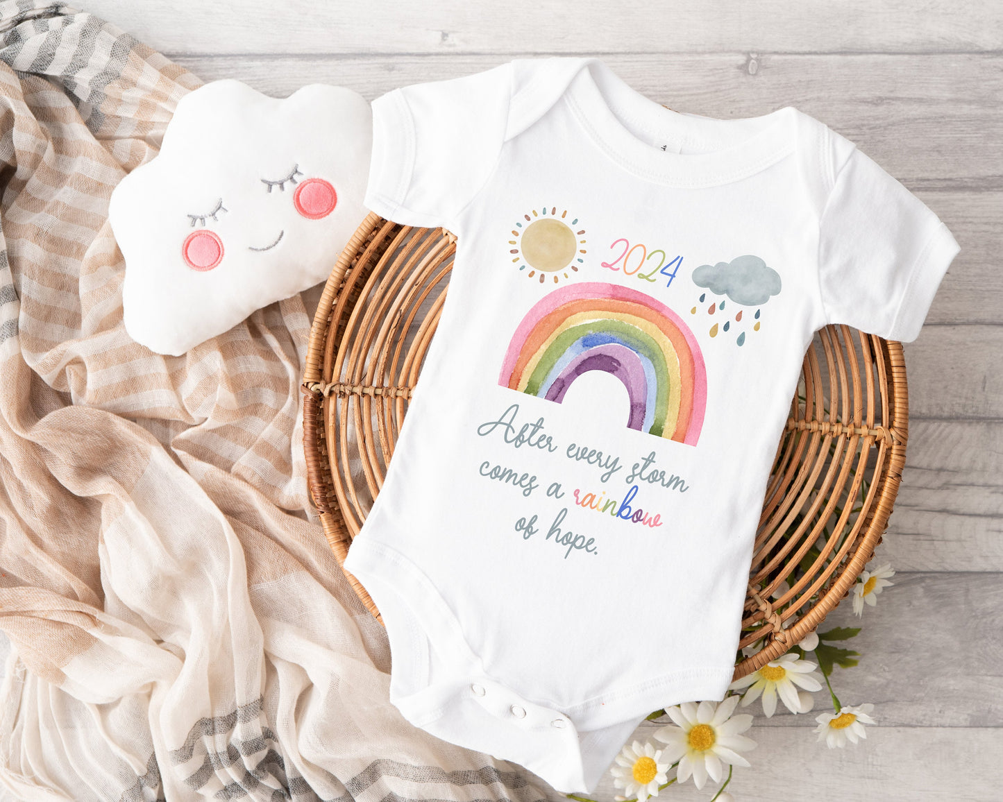 Rainbow Of Hope Baby Vest