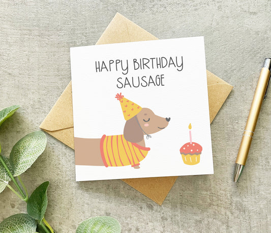 Happy Birthday Sausage Card