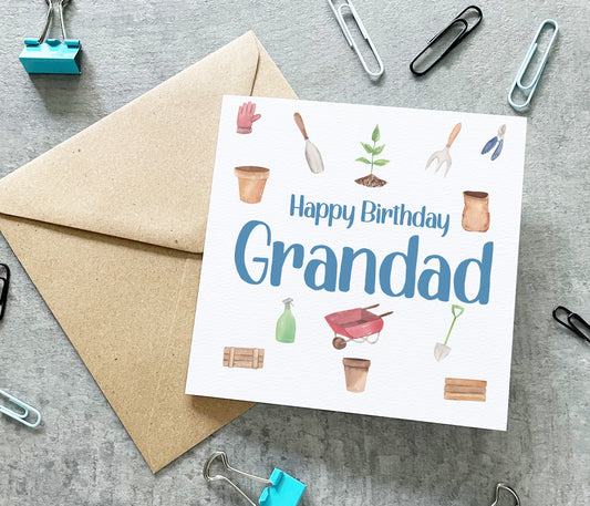 Grandad Gardening Birthday Card