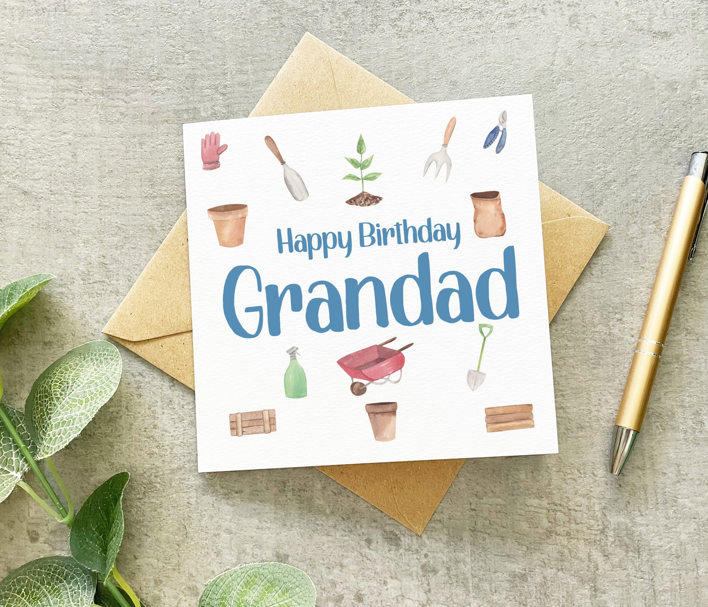 Grandad Gardening Birthday Card