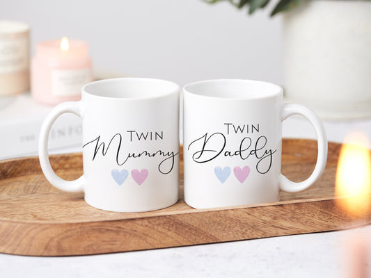 Twin Mummy & Daddy Mugs