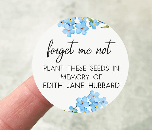 Forget Me Not Stickers