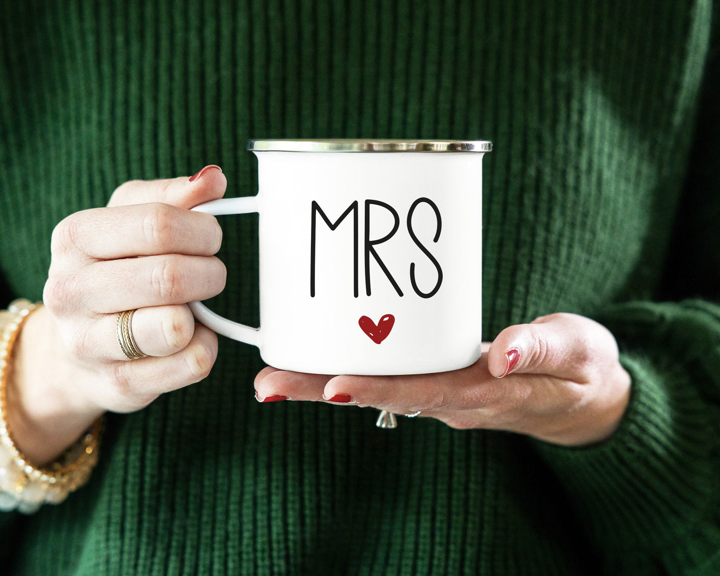 Mr & Mrs Heart Mugs