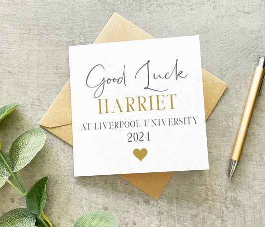 Good Luck At University Card