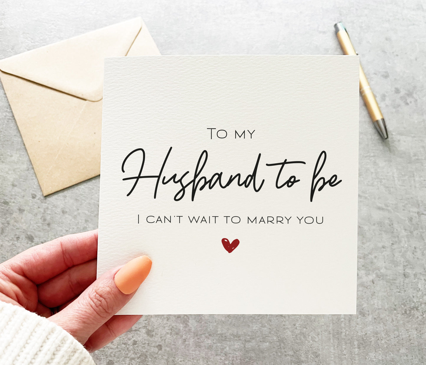 To My Husband To Be Card