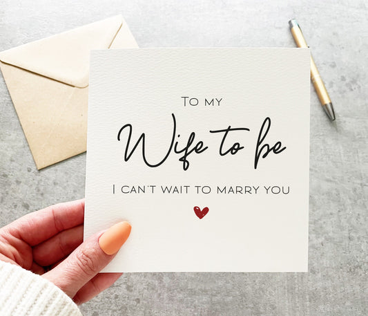 Cant Wait To Marry You Card