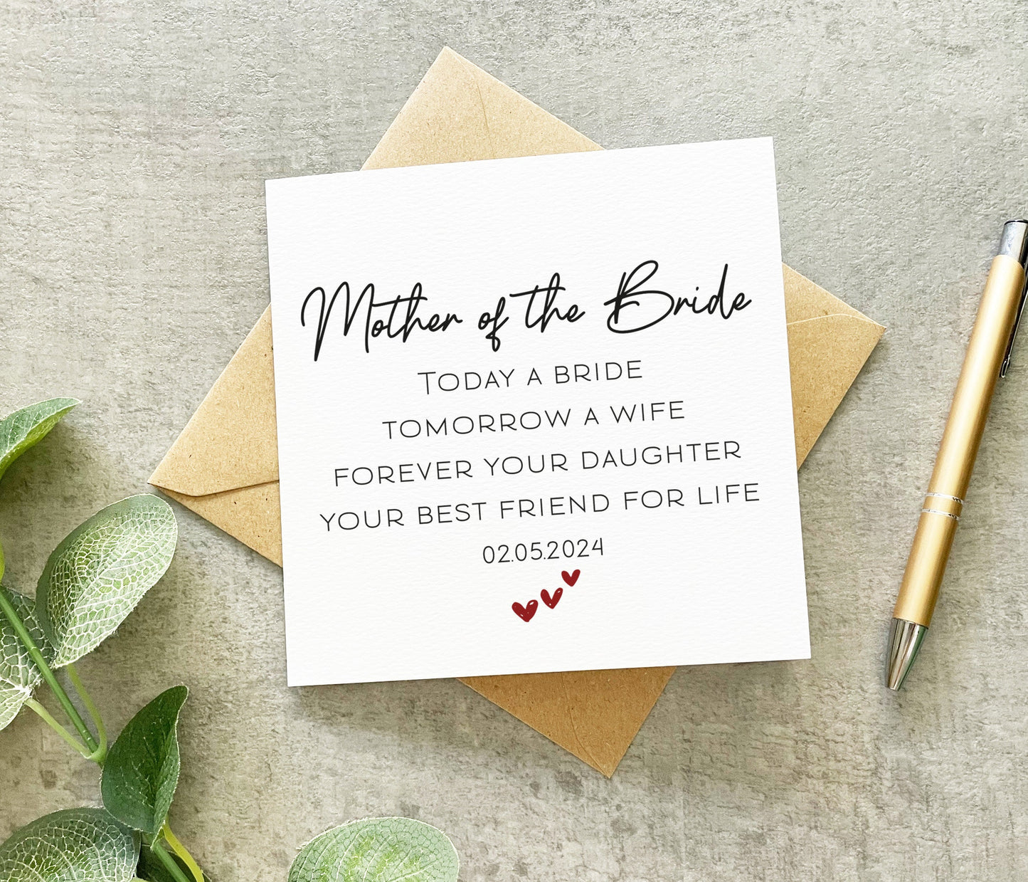 Mother Of The Bride, Today A Bride Card