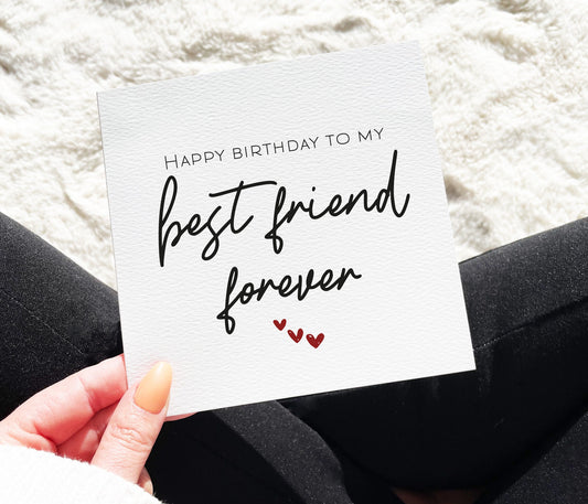 Best Friend Forever Birthday Card