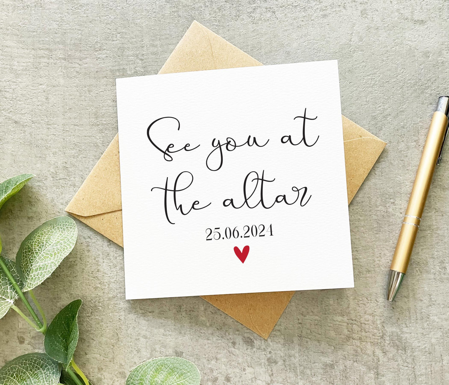 See You At The Altar Card