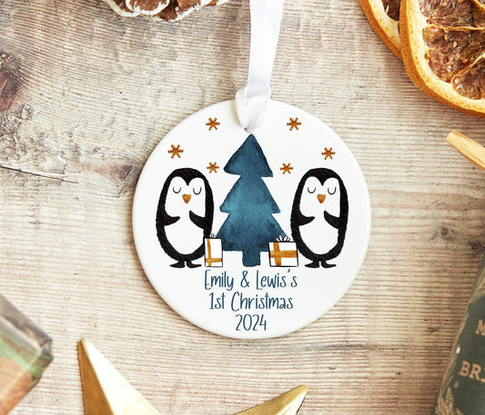 Twins 1st Christmas Bauble