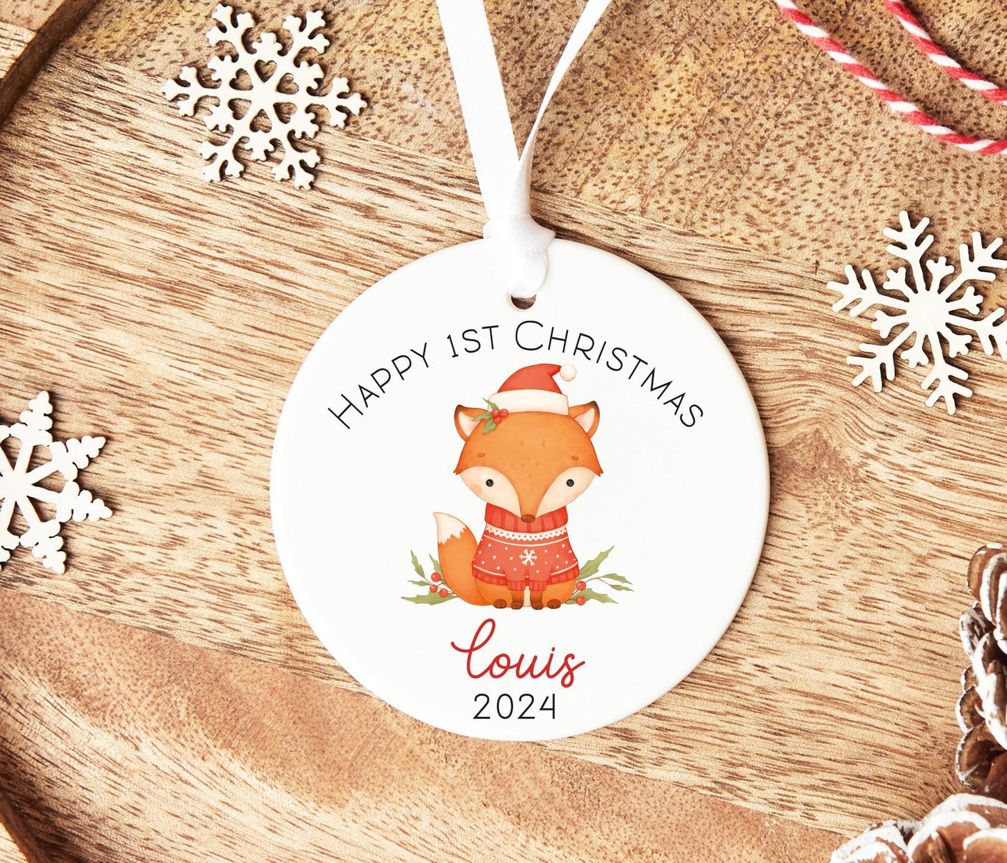 Foxy 1st Christmas Bauble