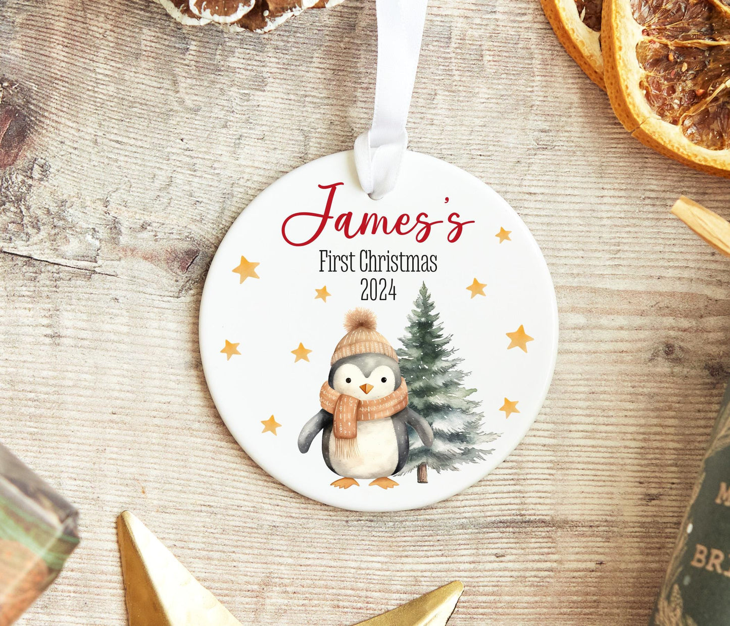 Penguin 1st Christmas Bauble